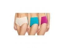 Amante Inner Elastic Cotton Full Brief Panty Pack- Pack of 3 B006 - Solid S Rs.179 @ Amazon