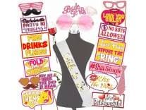 Wobbox Bachelorette Party Decoration Items| Bachelorette Party Photo Booth Props For Wedding Selfie, Bachelorette Satin Sash With Bride To Be Glasses, Bachelorette Party Decoration Kit-21 Pcs (FP3914) Rs.179 @ Amazon