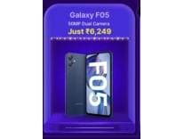 Samsung Galaxy F05 (Twilight Blue, 64 GB) (4 GB RAM) Rs. 6499 - Flipkart