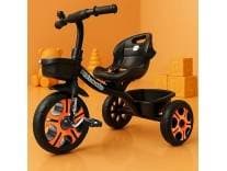 Kidsmate Ninja Plug N Play Durable Kids/Baby Tricycle, Storage Basket, Cushion Seat and Seat Belt for 12 Months to 48 Months Boys/Girls/Carrying Capacity Upto 30 Kgs (Black-Orange) Rs. 1199 - Amazon
