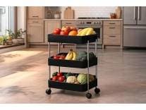 E-COSMOS® Plastic Multipurpose 3-Tier Floor Mount Corner Shelf Kitchen Organizer Rack/Storage Shelf/Dish Rack/Storage Rack for Kitchen (3-Tier Dish Rack) Rs.433 @ Amazon