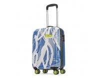 [Apply 5% Coupon] Skybags Stroke Printed Cabin Size Hard Case Trolley Bag, Blue-White | Lightweight, Stylish, 8-Wheels, Polypropylene+ABS Case, Combination Lock, Compact Travel Luggage, 5-Year Global Warranty Rs. 1329 - Amazon