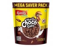 [Apply 10% Coupon] Kwality Choco Flakes 1.2 Kg | Crispy, Wholesome Cereal Made with Whole Wheat | Zero Maida and No Preservatives | Packed with Fiber, Protein Rs. 297 - Amazon
