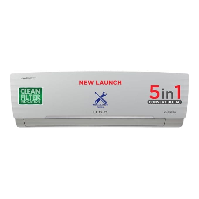 [Axis Bank CC EMI ] Lloyd 1.5 Ton 3 Star Inverter Split AC (5 in 1 Convertible, Cools Even at 52°C, Turbo Cool, Anti Corrosion Coating, 100% Copper, White, GLS18I3FWAGC) Rs. 31191 - Amazon