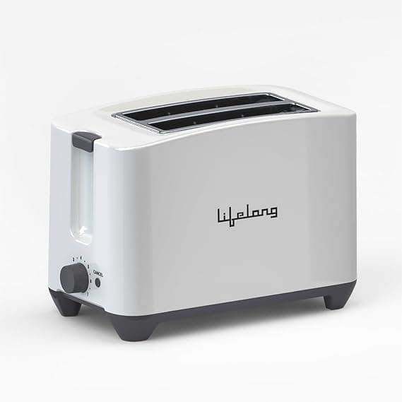 Lifelong Bread Toaster 2 Slice | Auto-Cut-Off | Self-Centering for Even Toasting | Removable Crumb Tray | High Rise Carriage Handle |Pop-Up Toaster | Kitchen Appliance (LLPT10) Rs. 999 - Amazon