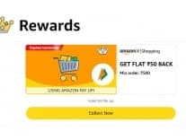 Amazon Shopping order Rs. 50 Cashback on Rs. 750 with Amazon UPI @ Amazon