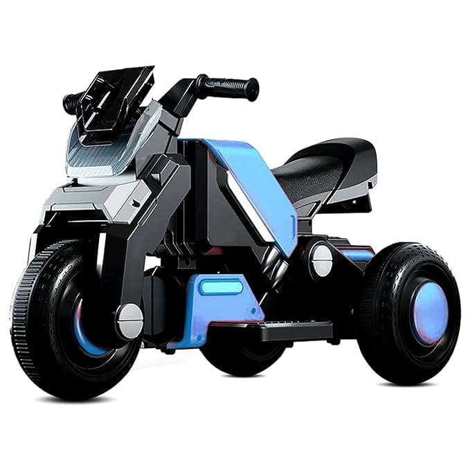Kidsmate Hyrider 6V Electric Kids Bike with Rechargeable 6.5 Ah Battery Inbuilt Imported Motor Drive | Music Player, Front LED Light & Foot Accelerator Pedal Bike for Ages 1-4 Years Rs.2849 @ Amazon