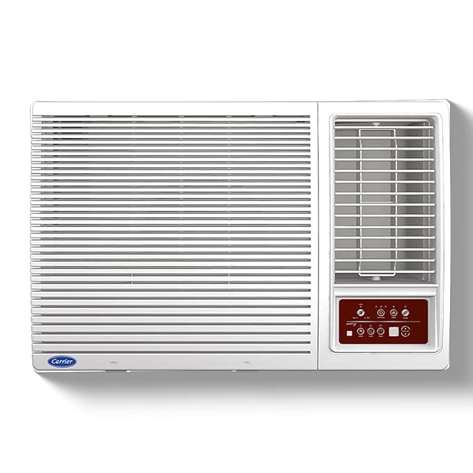 [SBI CC EMI ] Carrier 1.5 Ton 5 Star Inverter Window AC(Copper,High Density Filter for Dust Filtration, 2Way Air Directional Control, ESTRA Fxi,CIW19SC5R35F0,White) Rs. 34749 - Amazon