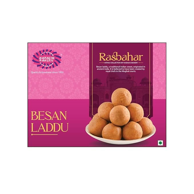 (Min Buy 2) Karachi Bakery Besan Ladoo 200G Rs. 67 - Amazon