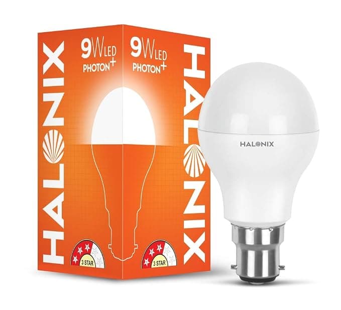 Halonix 9w LED Bulb Astron Plus Base B22 (Cool Day Light) Rs. 43 - Amazon