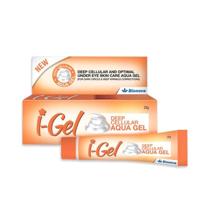 Bionova I GEL Unisex Under Eye Cream Deep Cellular and Optimal Under Eye Skin Care Aqua Gel With No Harmfull Chemicals For Removing Dark Circles Healthy Eyes Eye Bags 25 gms Rs. 196 - Amazon