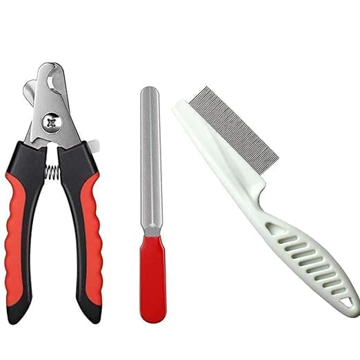 PSK PET MART Dog Grooming Combo of Nail Cutter Large with Clipper and Flea Comb for Dogs, Puppies, Cats, Rabbit Rs. 125 - Amazon