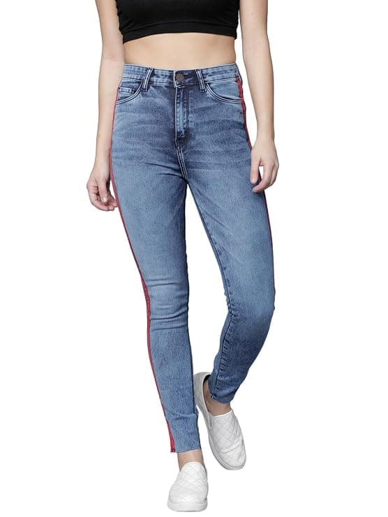 [Size S] Tokyo Talkies Women's Super Skinny Fit Regular Jeans | Stretchable Mid-Rise Jeans Pant Rs. 208 - Amazon