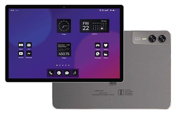[Apply 2% Coupon] DOMO Slate SL40 2C Tablet for Students Foundation Exams, 10 Inch Android Tablet, IPS Display, 4G Dual SIM, 4GB RAM, 32GB Storage (Expandable to 1TB), Octa-Core Processor, GPS, WiFi, Bluetooth (Grey) Rs. 7830 - Amazon