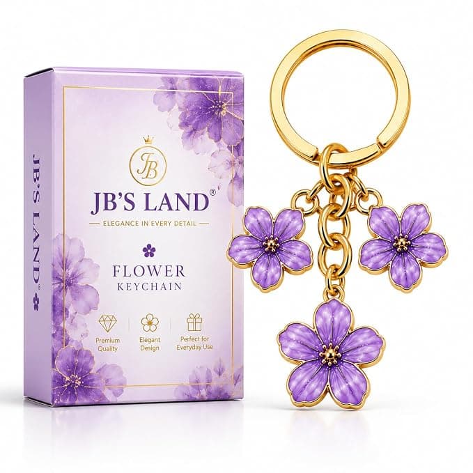 JB'S LAND Floral Charm Keychain Vintage Flower Metal Key Ring for Women | Bag Charm Pendant, Backpack & Car Key Holder, Aesthetic Design, Friendship Gift, For Women & Girls Rs. 94 - Amazon