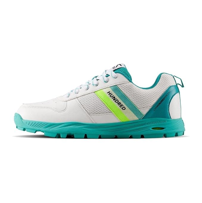 [Apply 3% Coupon] Hundred PitchStrike Cricket Shoes | Multi-Surface Grip with TerraSpike Outsole | Energy Layer Midsole for Cushioning and Support | Lightweight, Breathable | Ideal for Turf, Ground & Hard Surfaces Rs. 347 - Amazon