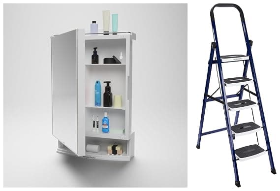 AmazonBasics Super Clamber - Non-Trip and Flat-Foldable Step Ladder, with Anti-Skid Steps, 5 Steps ( Rs. 3848 - Amazon