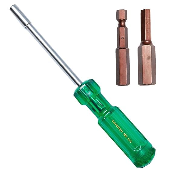 Taparia Make, Bit Holder Screwdriver with 50mm Single Side Bits of 1/4" Hex Shank, S2 Grade, Of Tip Size - Hex 8, 10mm Suitable for DIY, Home, Professional & Industrial Applications Rs. 130 - Amazon