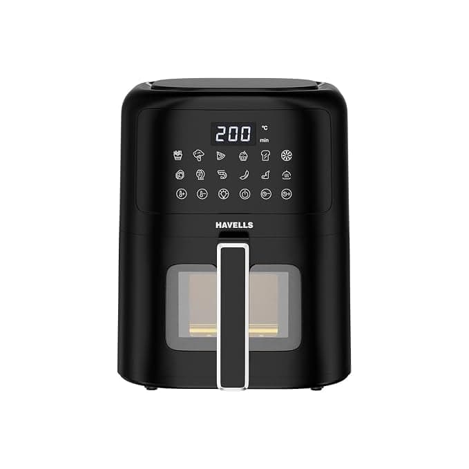 [Apply ₹790 Coupon] Havells Prolife Vista Digital Air Fryer 4.2 Ltr|1350 Watts|See Through Window|Aerocrisp Tech: Rapid air circulation in every direction|Non Stick Silicon Coated Basket|2Yr Door Step Warranty Rs. 4609 - Amazon