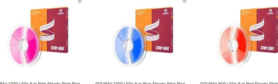 Gourav Rice Lights upto 87% off starting From Rs.99 @ flipkart
