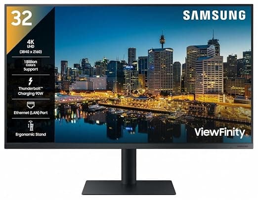[Axis/ICICI CC] Samsung 32 Inch Professional Monitor with 4K UHD Resolution and Thunderbolt™ 3, 1 Billion Color Support, HDR10, Game Mode, Daisy Chain, Display Port, HDMI, USB Ports (LF32TU870VWXXL, Dark Blue Gray) Rs. 48988 - Amazon