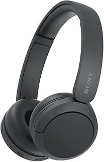 Sony WH-CH520 Wireless Bluetooth Headphones On Ear with Mic, Up to 50Hrs Battery, Quick Charge, DSEE Upscale, Multipoint Connectivity, Voice Assistant, Customized EQ-Black