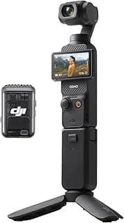 DJI Osmo Pocket 3 Creator Combo Vlogging Camera with 1'' CMOS & 4K/120fps Video, 3-Axis Stabilization, 2" Rotatable Touchscreen
