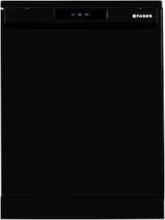 Faber 14 Place Free Standing Dishwasher|6 Wash Programs| LED Display| Adjustable Racks | Half Load Wash| 2Yr Comprehensive & 10Yr Cavity Warranty |FFSD 6PR 14 S BK Digital, Black Finish