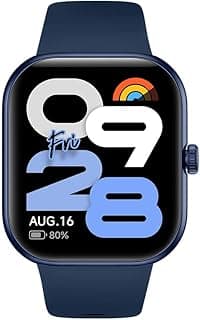 Redmi Move Smartwatch | 1.85" AMOLED (390×450, 600 nits) | Bluetooth Calling | 140+ Sports | 24×7 HR & SPO₂ | AOD | Up to 14-Day Battery | HyperOS (Blue Blaze Strap)