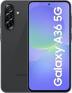 Samsung Galaxy A36 5G (Awesome Black, 8GB, 256GB) | Awesome Intelligence: Circle to Search, Intelligent Editing | Samsung Care Services Damage Protection Plan for 1 Year