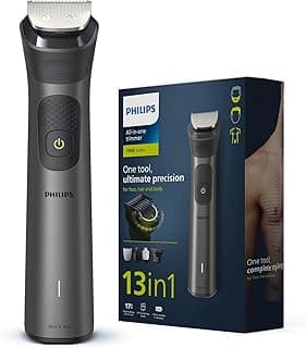 Philips India's No.1 Men's Trimmer | Pro Beardsense Technology | Precision Trimming |13-In-1 | Face,Body & Private Parts | 2 Year Warranty I 120 Min Runtime I MG7920/65,Gray