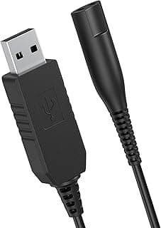Tobfit 12V Replacement Charger for Braun Shaver, USB Charger Cord for Braun Shaver Series 9 7 6 5 3 1, Razor 3040s 310s 340S 5190cc 5040s 740S 7865 9290cc 9095cc