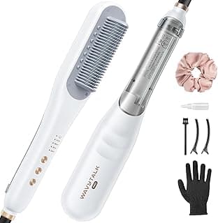 wavytalk Pro Steamline Pro 3 in 1 Straightener Brush - Steam reduces damage, nourishes hair and speeds up straightening.