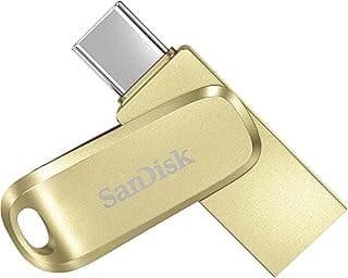 SANDISK Ultra Dual Drive Luxe Type-C 512GB, OTG, Upto 400MB/s, Pendrive, Gold, 5Y Warranty (SDDDC4-512G-I35GD)