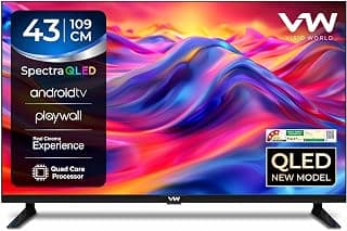 VW 109 cm (43 inches) Spectra Series Full HD Smart QLED Android TV VW43AQ3