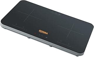 Hawkins Futura Dual Hob Induction Cooktop, 3600-W, Auto Cut-off, Child Lock, Intelligent Boil-Dry Protection, 20 Power Settings, Black (FIC2A1)